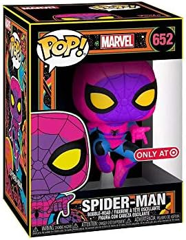 Funko Pop Marvel Blacklight Spider-Man Vinyl Figure Black Light Edition Spiderman - Pop