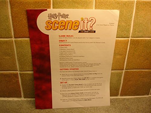 Mattel Harry Potter Scene It DVD Game With Bonus Images and Questions 2005 Edition by