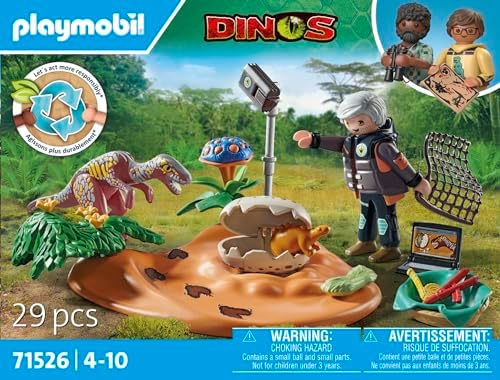 Playmobil Dinos Stegosaurus Nest with Egg Thief