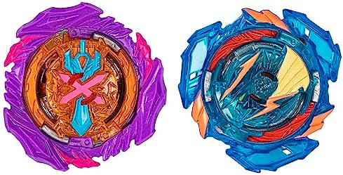 Beyblade Burst QuadStrike Ultimate Evo Valtryek V8 and Divine Xcalius X8 Spinning Top