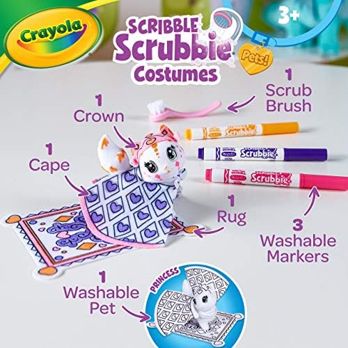 Crayola Scribble Scrubbie Pets Princess Playset Girls Boys