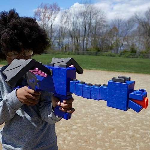 Nerf Ender Dragon Blaster 4-Dart Internal Clip 12 Foam Darts Inspired by Minecraft Mob
