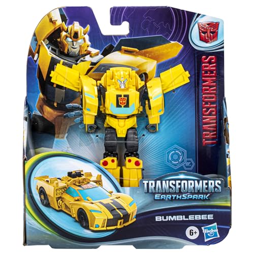 Transformers EarthSpark Warrior Class Bumblebee 5-Inch Robot Action Figure Converts in 19