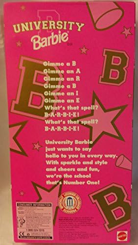 Barbie University Oklahoma State University Cheerleader Doll 1997 Mattel 17752