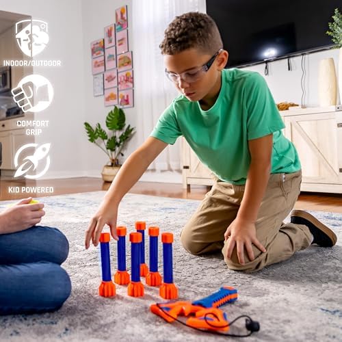 Nerf Slingshot Challenge - Slingshot Bowling Game Set - Toy Target Game for - Foam Ball