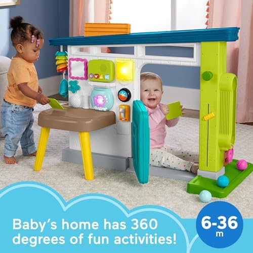 Fisher-Price Baby Learning Toy Laugh Learn Ultimate Playhouse with Smart Stages 9 Pretend