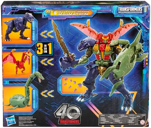 Transformers Legacy United Commander Class Beast Wars Universe Magmatron 10-inch 3-in-1