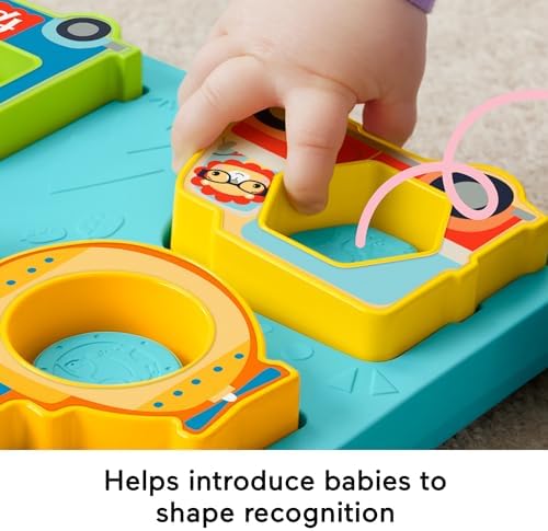 Fisher-Price Baby Sorting Toy Shapes Sounds Vehicle Puzzle