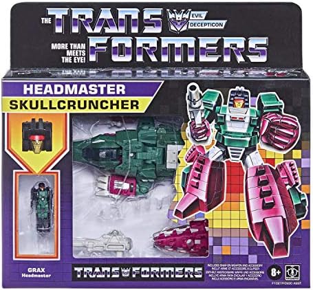 Transformers 2021 Modern Figure in Retro Packaging Decepticon Headmaster Skullcruncher