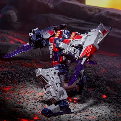 Transformers Legacy United Voyager Class Cybertron Universe Starscream 7-inch Converting