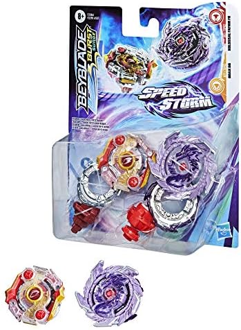 Beyblade Burst Surge Speedstorm Kolossal Fafnir F6 and Odax O6 Spinning Top Dual Pack - 2