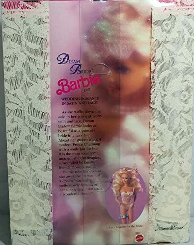Mattel Barbie - Dream Bride Barbie Doll - Wedding Romance in Satin Lace - 1991 Mattel