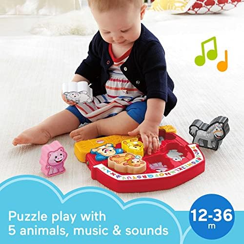 Fisher-Price Toddler Shape Sorting Toy Laugh Learn Farm Animal Puzzle