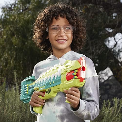 Nerf DinoSquad Armorstrike Dart Blaster 16 Darts Indoor and Outdoor Dinosaur for 8 Year