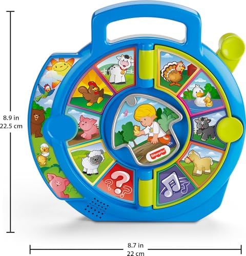 Fisher-Price Little People Toddler Learning Toy World of Animals See 'N Say with Music