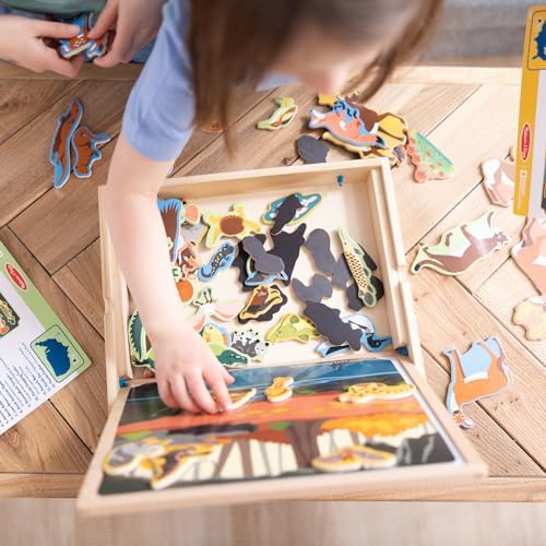 Melissa & Doug Melissa Doug National Parks Wooden Picture Matching Magnetic Game - FSC
