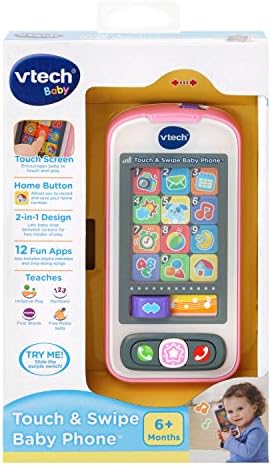 VTech Touch and Swipe Baby Phone Pink
