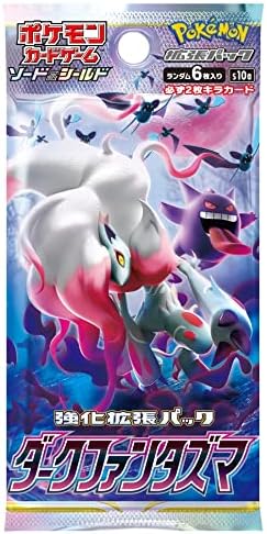 Pokemon 1 Pack Card Game Japanese Dark Phantasma S10a Booster Pack 6 Cards Enclosed