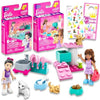 Barbie Pet Boutique Playset - 16 Pc Barbie Pet Grooming Care Building Set