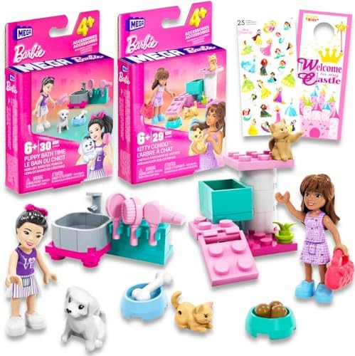 Barbie Pet Boutique Playset - 16 Pc Barbie Pet Grooming Care Building Set