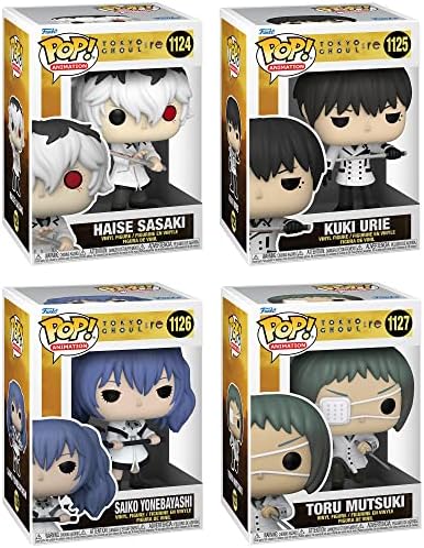 Funko Pop Animation Tokyo Ghoul Collectors Set - 4 Figure Set Haise Sasaki Kuki Urie