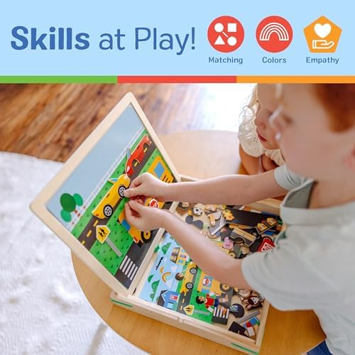 Melissa & Doug Melissa Doug Wooden Magnetic Matching Picture Game With 119 Magnets and
