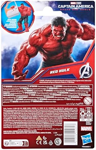 Marvel Avengers Epic Hero Series Captain America Brave New World Red Hulk Action Figure