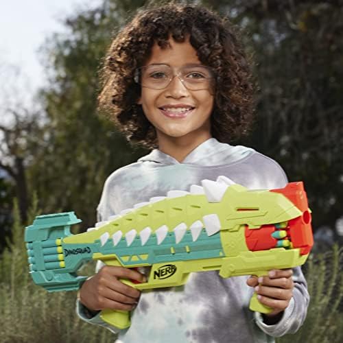 Nerf DinoSquad Armorstrike Dart Blaster 16 Darts Indoor and Outdoor Dinosaur for 8 Year