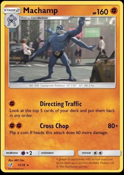 Pokemon - Machamp 1318 - Detective Pikachu - Holo Rare
