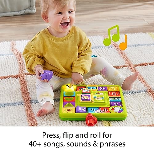 Fisher-Price Baby Toddler Toy Laugh Learn Puppy's Game Activity Board with Smart Stages