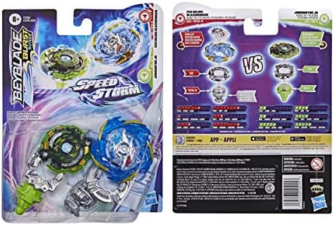 Beyblade Burst Surge Speedstorm Evo Helios Blazebringer and Jormuntor J6 Spinning Top