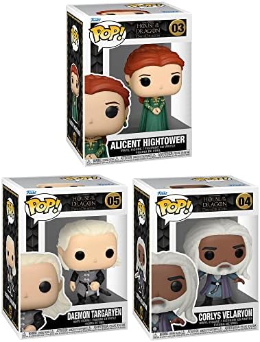 Funko POP TV House of The Dragon- Alicent Hightower Daemon Targaryen and Coryls Velaryon