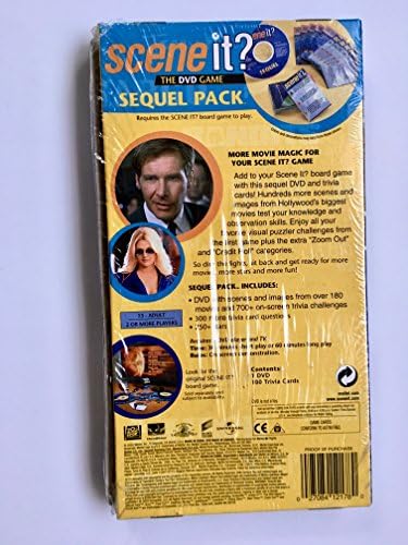 Mattel Scene It Sequel Pack Movie Edition More Film Clips Trivia Cards and Movie Stars