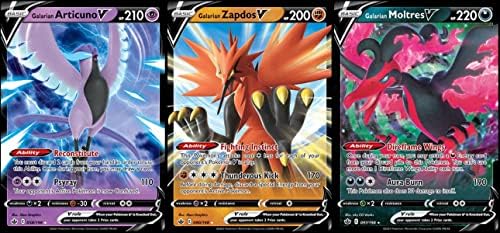 Pokemon Galarian Articuno V 058198 - Zapdos V 080198 - Moltres V 097198 - Chilling Reign