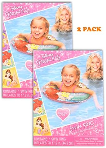 Disney Princess Inflatable Swimming pool 17.5 Swim Ring Toddler Girl 2 pack