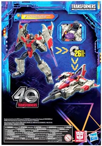 Transformers Legacy United Voyager Class Cybertron Universe Starscream 7-inch Converting