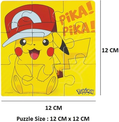 Topps Pokemon Style Characters Zigsaw Puzzle Pack of 6 Total 96 Pieces Assortment 2