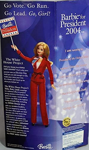 Barbie 2004 Barbie for President Doll