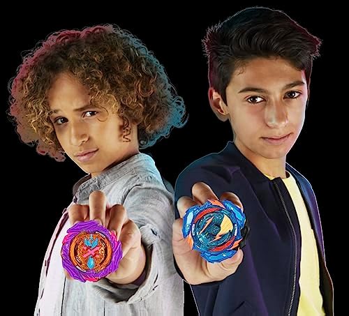 Beyblade Burst QuadStrike Ultimate Evo Valtryek V8 and Divine Xcalius X8 Spinning Top