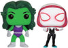 Funko Pop Funko She-HulkSpider-Gwen two pack exclusive.