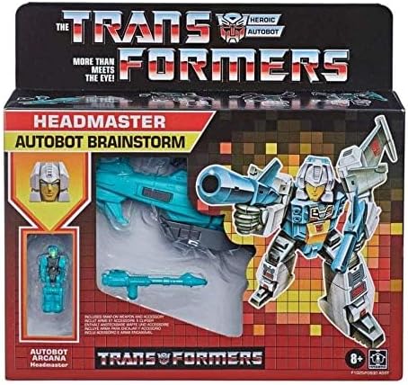 Transformers 2021 Modern Figure in Retro Packaging Autobot Headmaster Brainstorm with