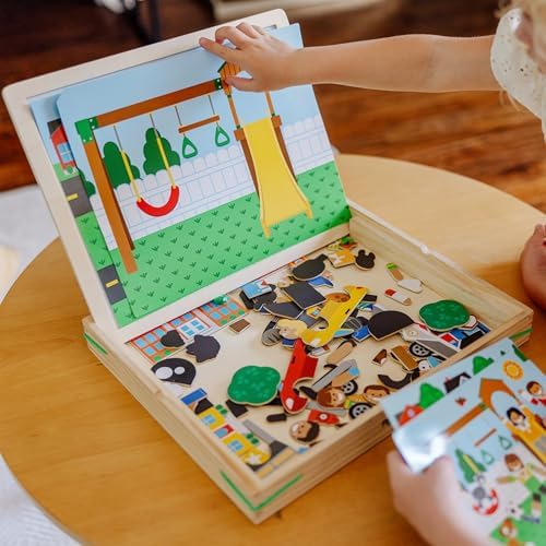 Melissa & Doug Melissa Doug Wooden Magnetic Matching Picture Game With 119 Magnets and