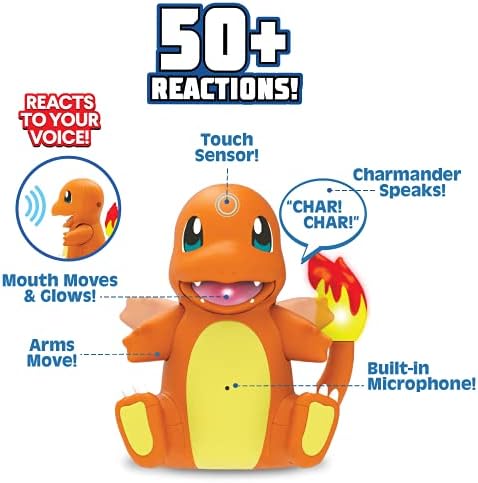 Pokemon Electronic Interactive My Partner Charmander- Reacts to Touch Sound Over 50