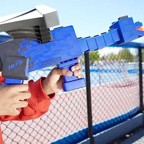 Nerf Ender Dragon Blaster 4-Dart Internal Clip 12 Foam Darts Inspired by Minecraft Mob