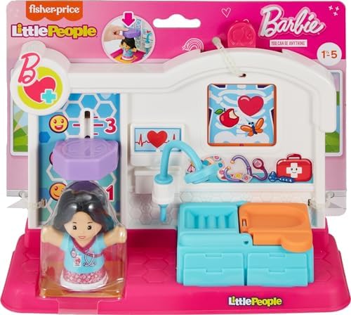Fisher-Price Little People Toddler Toy Barbie You Can Be Anything Doctor Playset
