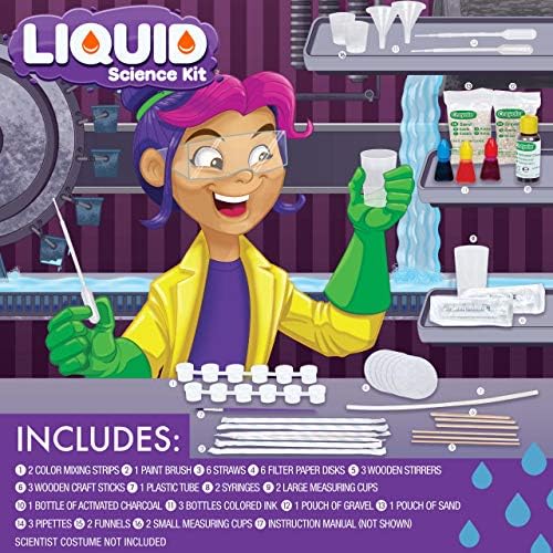 Crayola Liquid Science Kit for Water Experiments Educational Toy 7 8 910