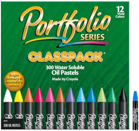 Crayola Oil Pastels Classpack School Supplies Water Soluble 12 Assorted Colors 300Count