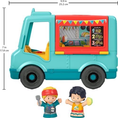 Fisher-Price Little People Musical Toddler Toy Serve It Up Food Truck Vehicle