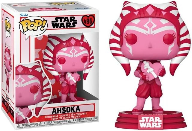 Funko POP Star Wars Valentines - Ahsoka Tano Funko Vinyl Figure Bundled with Compatible