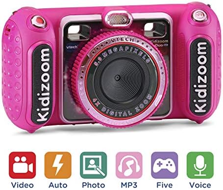 VTech KidiZoom Duo DX Digital Selfie Camera with MP3 Player Pink